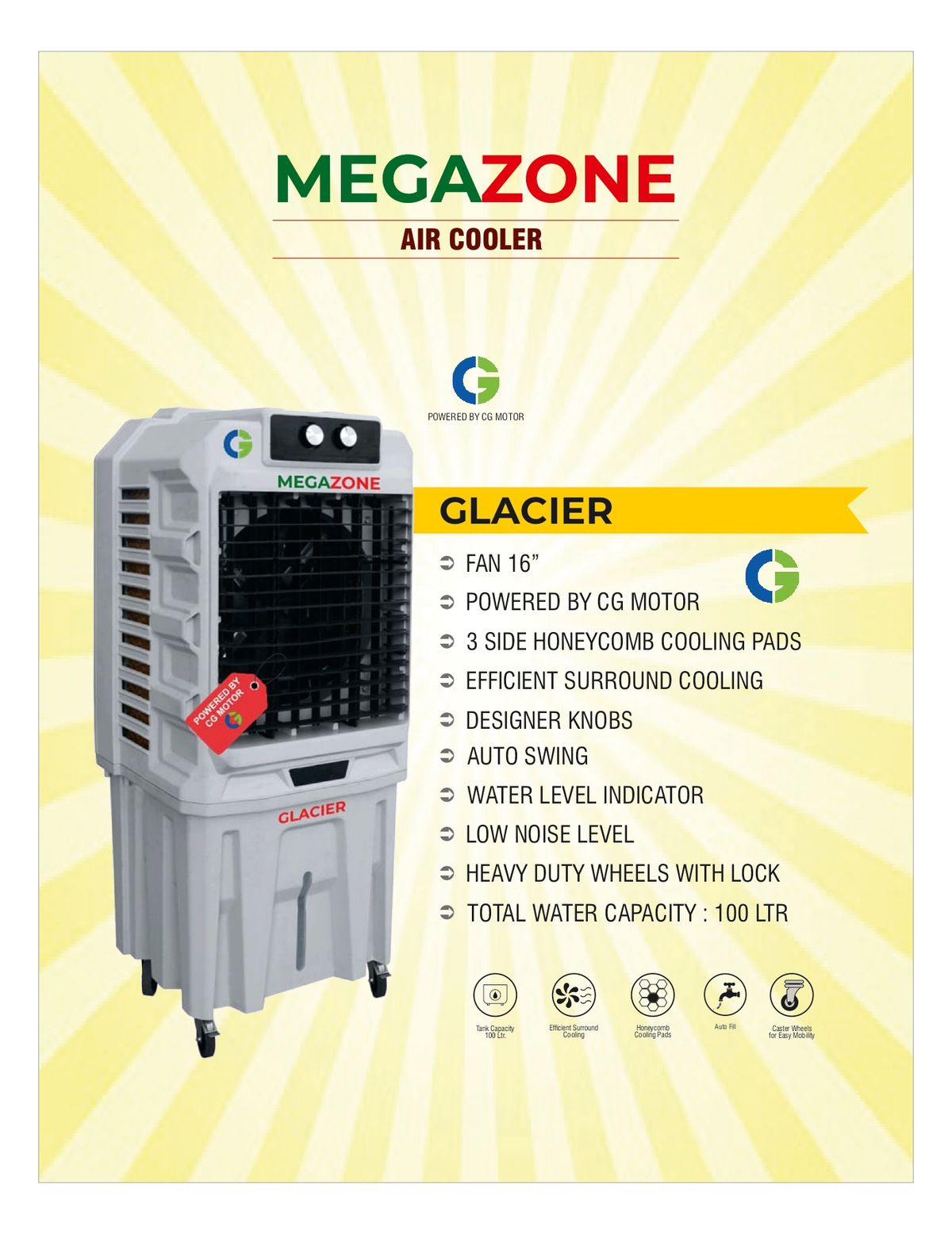 Megazone Glacier Air Cooler